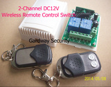 2-Channel DC12V Wireless Remote Control Switch for lamp,light