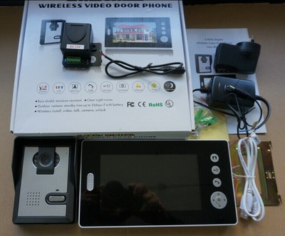 Wireless Video Intercom Doorbell 7 inch color screen