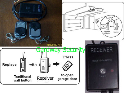 Universal Wireless Receiver Module & Remote keyfob Control DIY Kit DC/AC12V~24V
