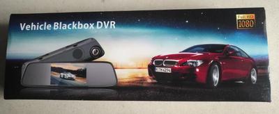 1080P Full HD 4.3" Video Recorder Dash Cam Rearview Mirror Car Camera DVR Top CA