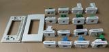 Wall Plate keystone Faceplate with 3-Gang + 3 Module/coupler/connectors