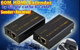 HDMI extender 60m by single Cat5e/6 cable 3D 1080P 60 meters