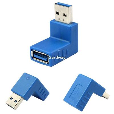 USB 3.0 Type A Male to Female Plug 90 Degree Right Angle Connector Adapter Coupler