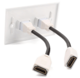 2 Port HDMI Wall Face Plate Panel Cover Coupler Outlet