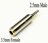 4P AUX 2.5mm Male to 3.5mm Female 4 pin AV Jack
