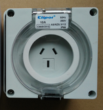 3 Pin 10A 250V AC Weatherproof IP66 with enclosure