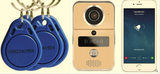 WIFI Video Doorbell Intercom IP with RFID Swipe tags Free APP