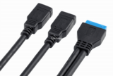 USB 3.0 20 Pin to 2 x AF converter Adapter Cable