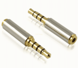 4P 3.5MM MALE TO 2.5MM Stereo FEMALE AUDIO Adapter